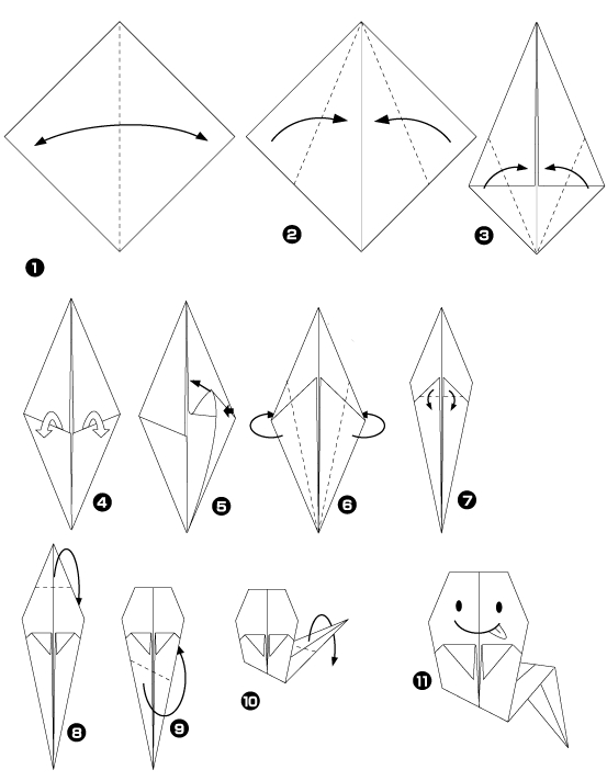 fantôme origami