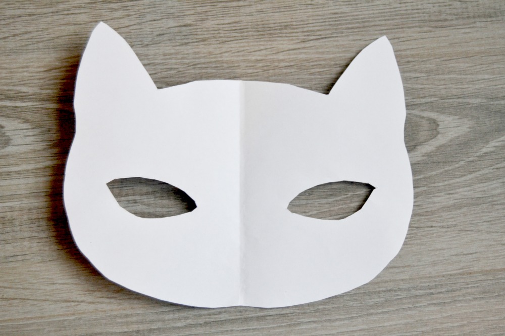 modèle masque de chat