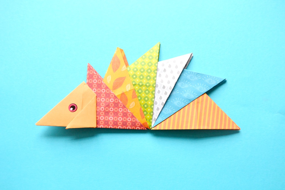 Le cadre hérisson en origami Chambre d'enfant Maman à Tout Faire