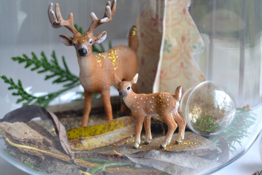 figurines faon et cerf - Noël