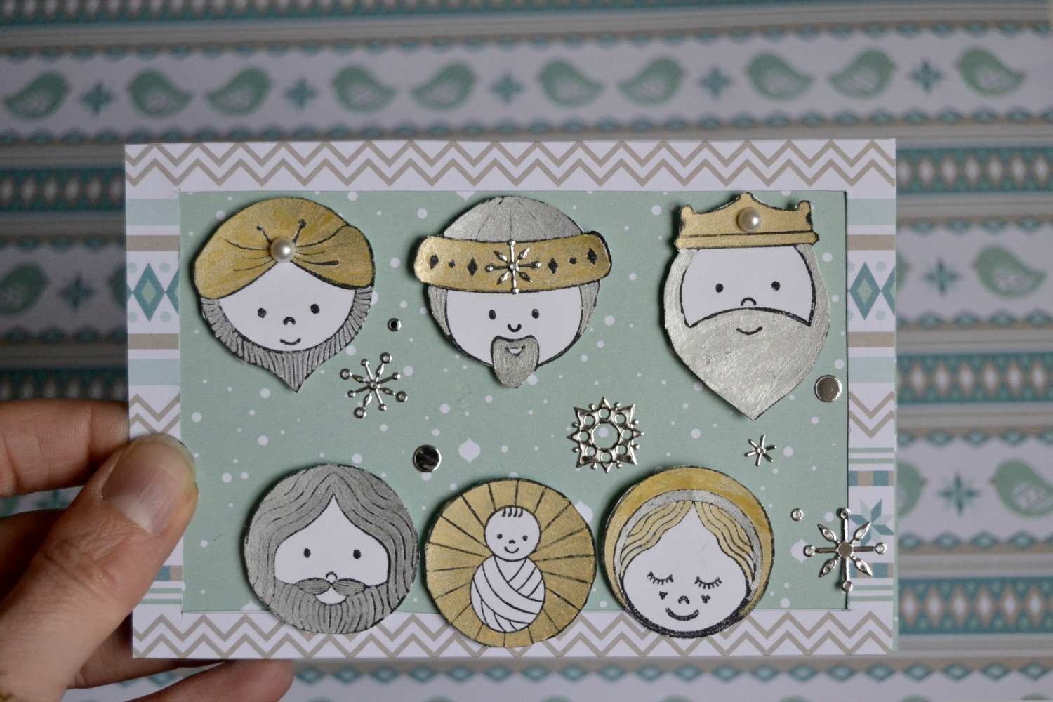 2 # carte de Noël : la crèche - Maman à tout faire