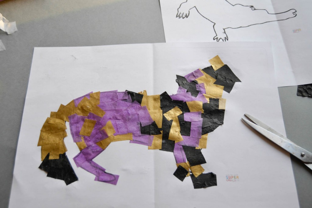 animaux collage