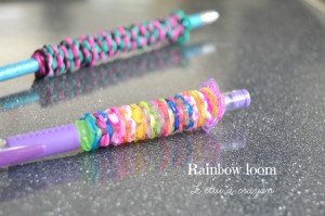Rainbow loom : L’étui à crayon