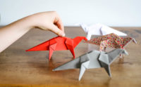 Dinosaure en origami