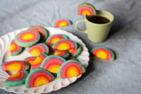 La recette des biscuits arc en ciel
