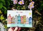 carnet d'aquarelle avec la ville d'Amsterdam
